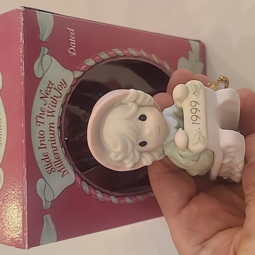 Precious Moments Slide into the Millennium with Joy Figurine. New